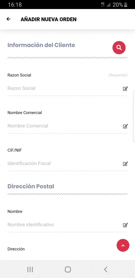 Crear Nueva Orden de Trabajo App Móvil 2