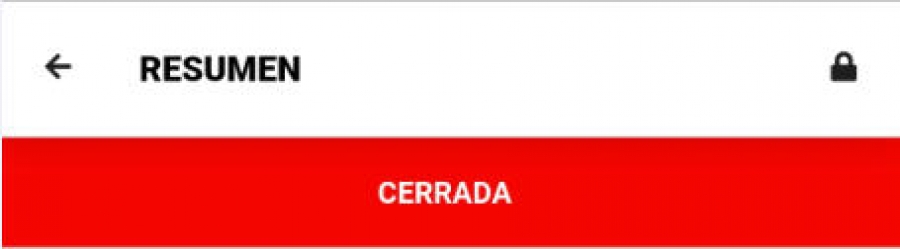 Actividad Orden de Trabajo Cerrada App Móvil