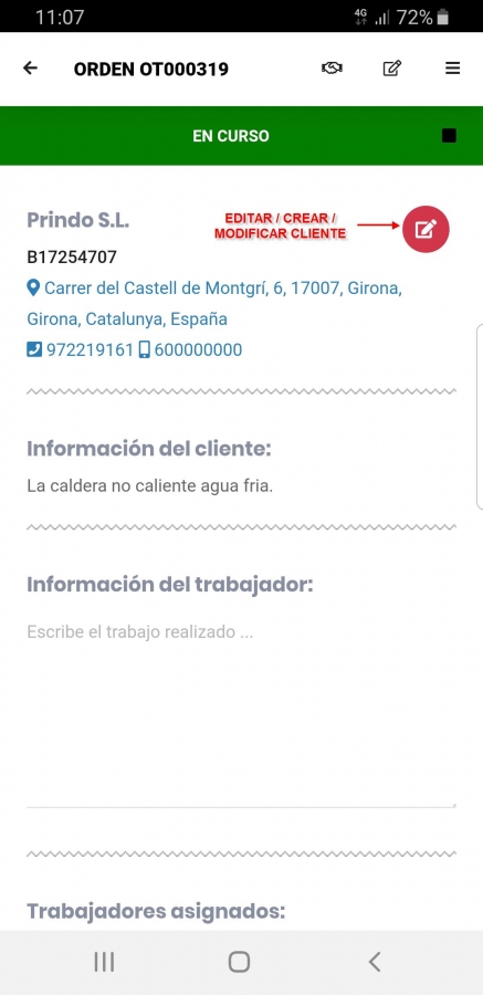 Crear o Editar el Cliente App Móvil