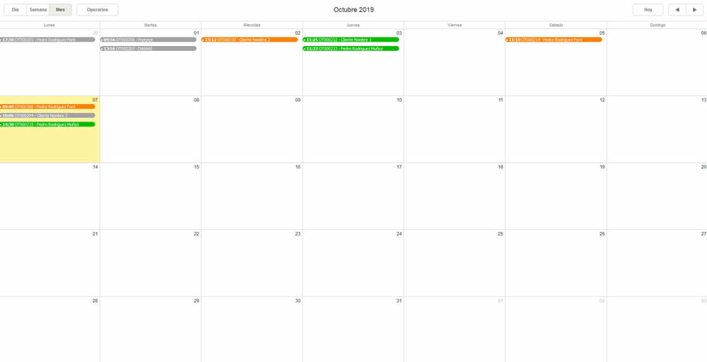 Software Servicio Técnico - Agenda