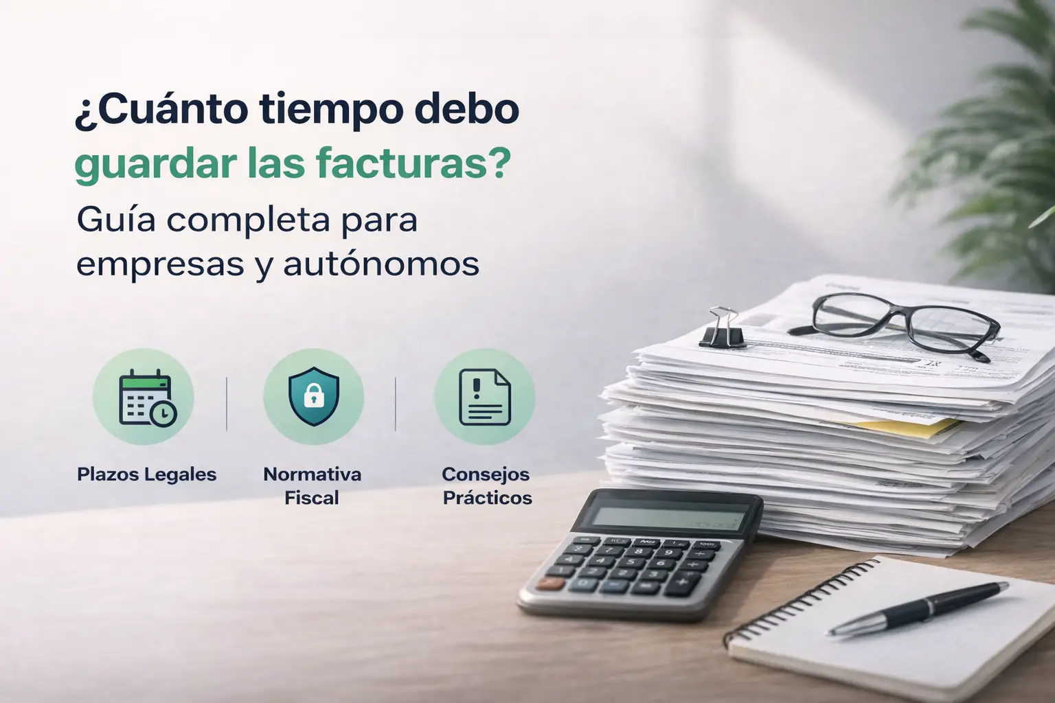 ¿Cuánto tiempo debo guardar las facturas? Guía completa para empresas y autónomos